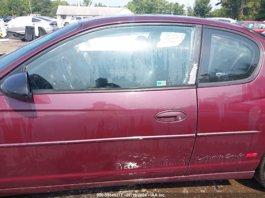 2003 Chevrolet Monte Carlo Ss VIN: 2G1WX12K239186427 Lot: 39849277