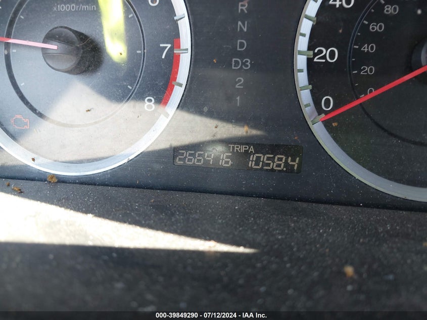 2010 Honda Accord 2.4 Lx-P VIN: 1HGCP2F46AA052941 Lot: 39849290