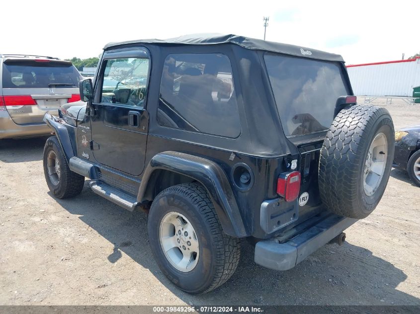 2000 Jeep Wrangler Sahara VIN: 1J4FA59S2YP753292 Lot: 39849296