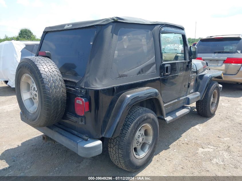 2000 Jeep Wrangler Sahara VIN: 1J4FA59S2YP753292 Lot: 39849296