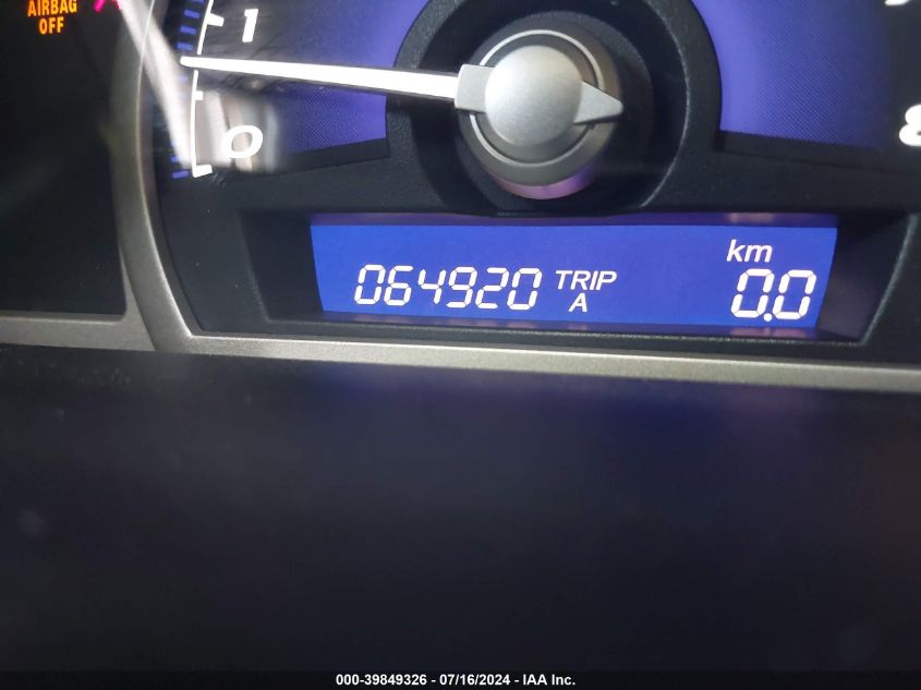 2010 Honda Civic Lx VIN: 19XFA1F51AE076268 Lot: 39849326