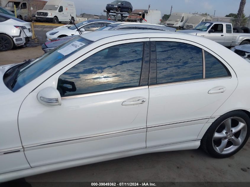 2005 Mercedes-Benz C 230 Kompressor Sport VIN: WDBRF40J85A730213 Lot: 39849362
