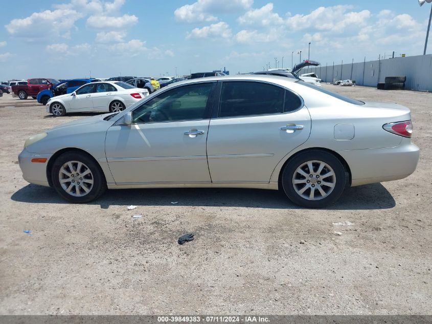 2004 Lexus Es 330 VIN: JTHBA30G645013279 Lot: 39849383