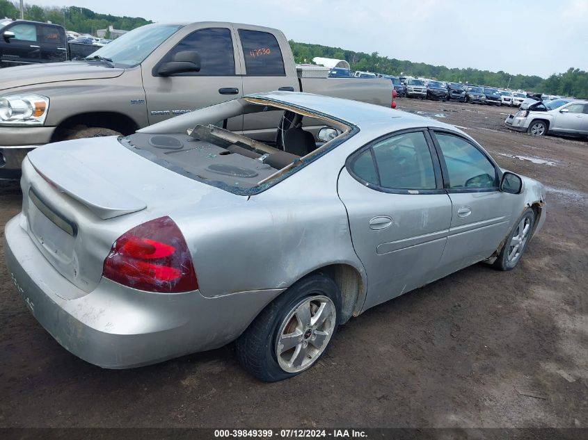 2004 Pontiac Grand Prix Gt1 VIN: 2G2WP542841305260 Lot: 39849399