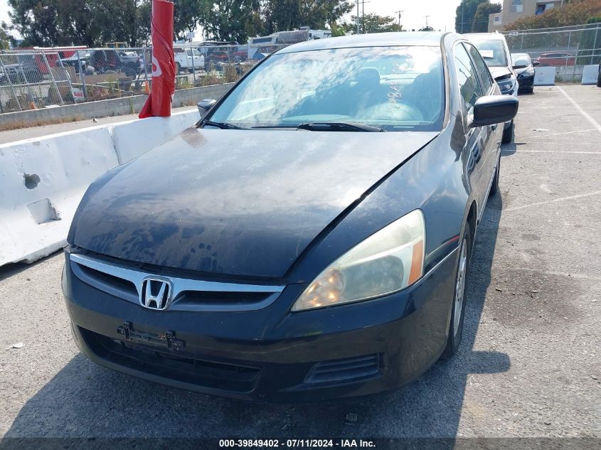 2006 Honda Accord 3.0 Lx VIN: 1HGCM66386A046878 Lot: 39849402