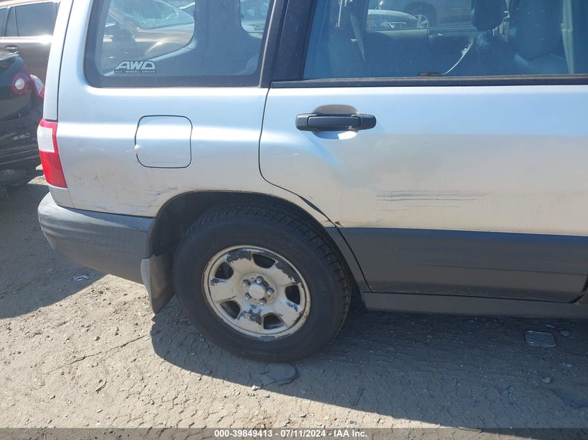 2002 Subaru Forester L VIN: JF1SF63512H713727 Lot: 39849413