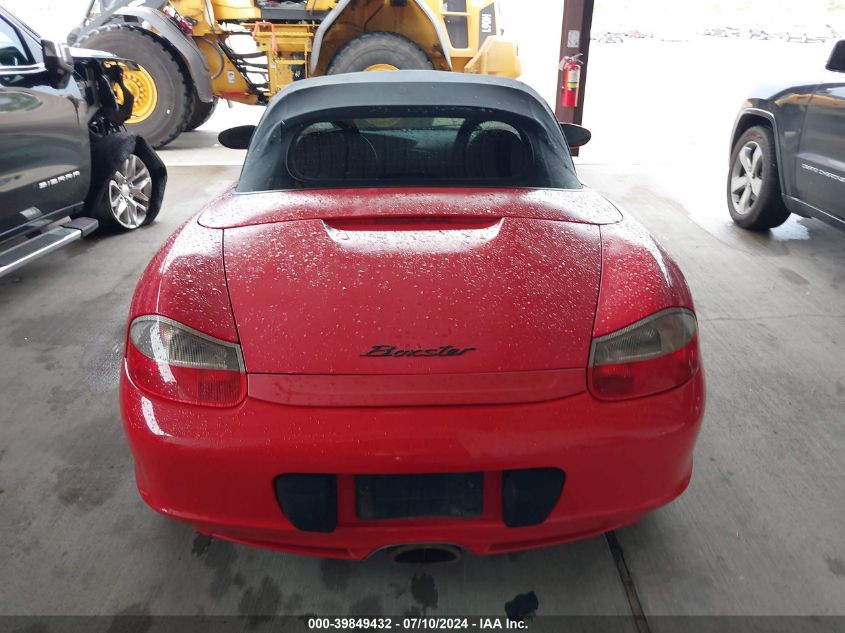 2003 Porsche Boxster VIN: WP0CA29813U621792 Lot: 39849432