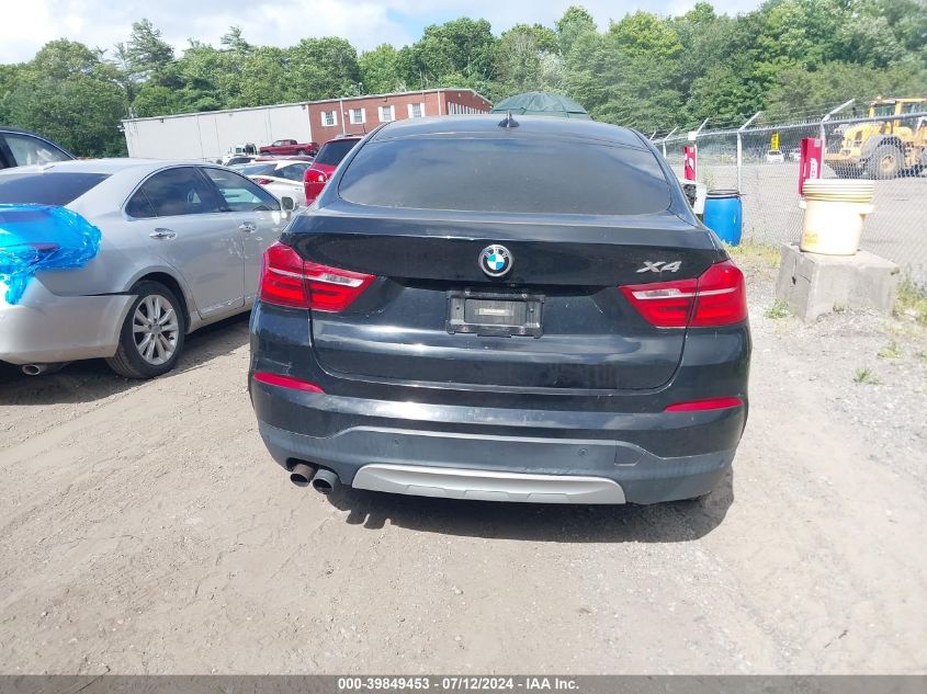 2015 BMW X4 xDrive35I VIN: 5UXXW5C54F0E87103 Lot: 39849453