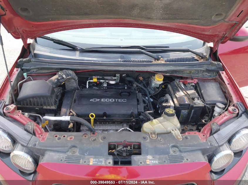 2012 Chevrolet Sonic 2Lt VIN: 1G1JC6SH9C4220986 Lot: 39849553