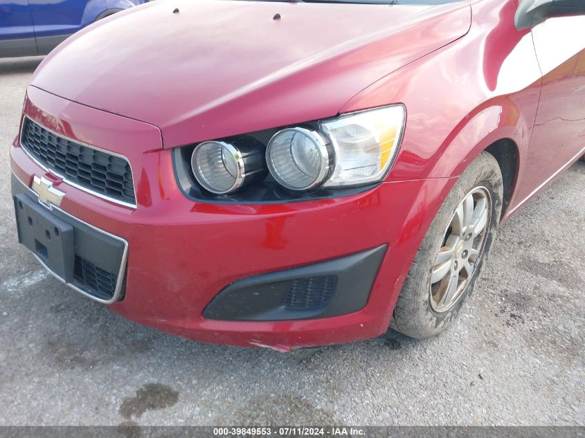 2012 Chevrolet Sonic 2Lt VIN: 1G1JC6SH9C4220986 Lot: 39849553