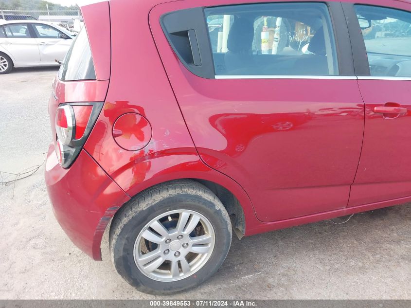 2012 Chevrolet Sonic 2Lt VIN: 1G1JC6SH9C4220986 Lot: 39849553