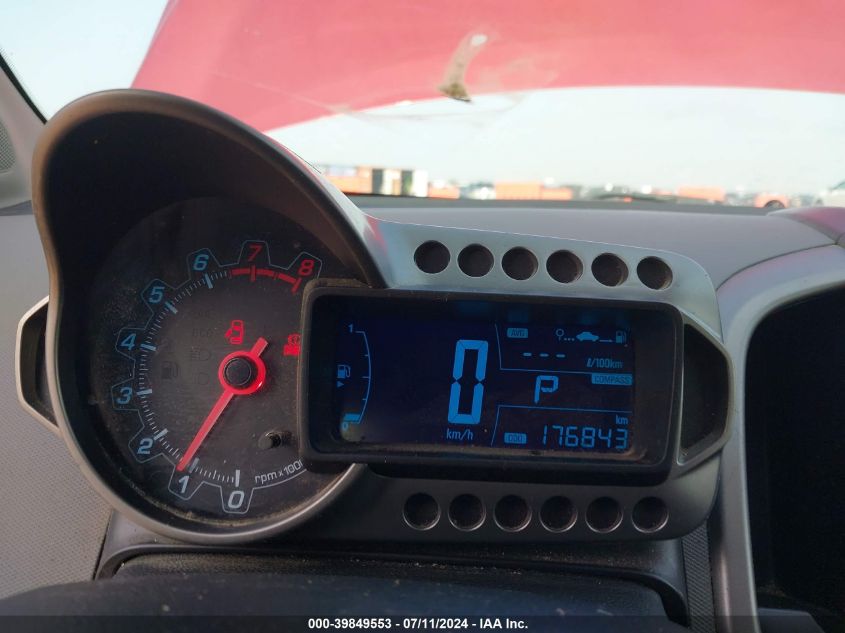 2012 Chevrolet Sonic 2Lt VIN: 1G1JC6SH9C4220986 Lot: 39849553