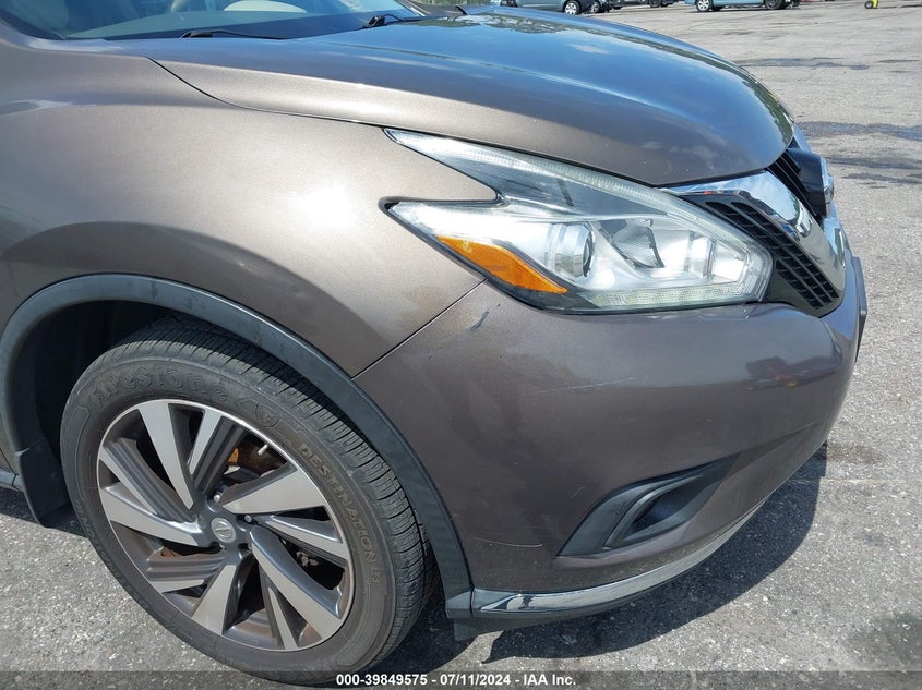2015 Nissan Murano Platinum VIN: 5N1AZ2MG1FN264316 Lot: 39849575