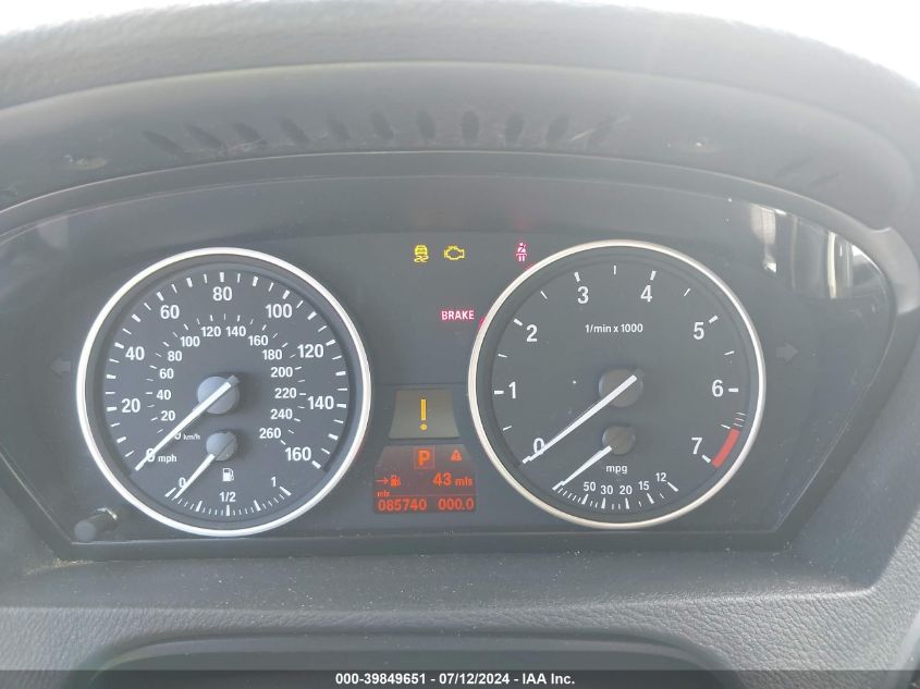 2010 BMW X5 xDrive48I VIN: 5UXFE8C56AL311853 Lot: 39849651