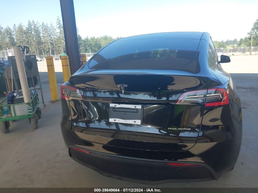 2021 Tesla Model Y VIN: 5YJYGAEE7MF128672 Lot: 39849664