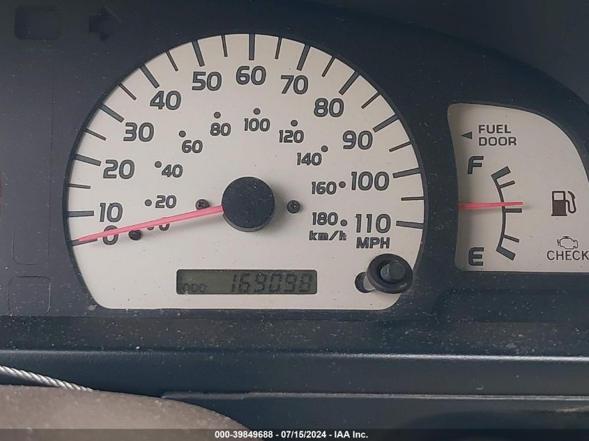 2002 Toyota Tacoma VIN: 5TEWM72N92Z027958 Lot: 39849688