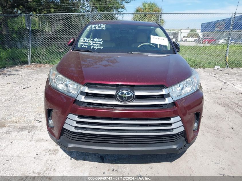 2019 TOYOTA HIGHLANDER LE/LE PLUS - 5TDZZRFH0KS348041