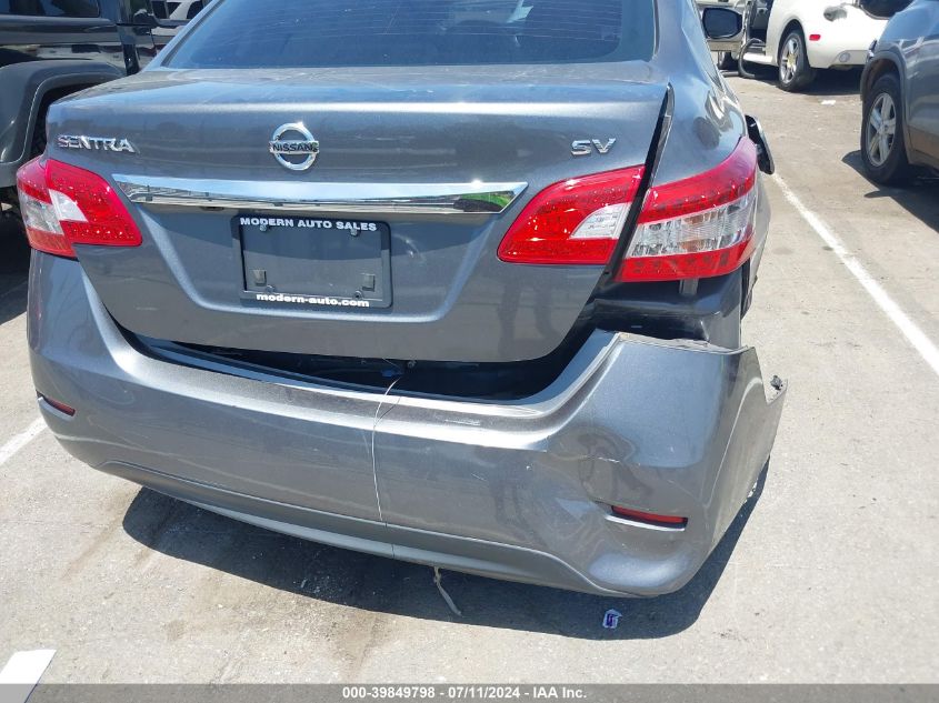 2015 Nissan Sentra Fe+ S/S/Sl/Sr/Sv VIN: 3N1AB7AP0FL630151 Lot: 39849798