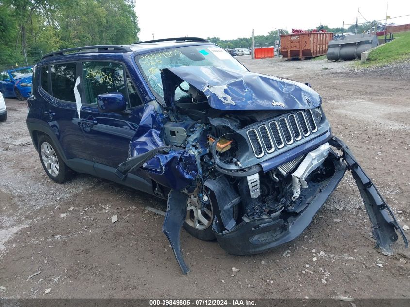 2016 Jeep Renegade Latitude VIN: ZACCJABT6GPD60322 Lot: 39849805