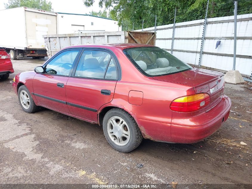 2002 Chevrolet Prizm Lsi VIN: 1Y1SK52882Z412423 Lot: 39849813