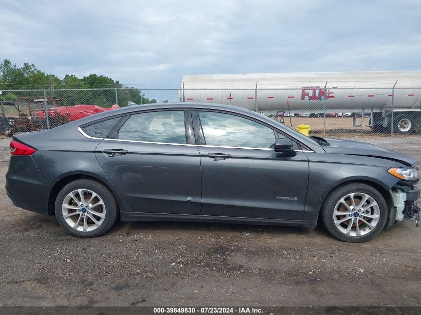 2019 Ford Fusion Hybrid Se VIN: 3FA6P0LU7KR152189 Lot: 39849830