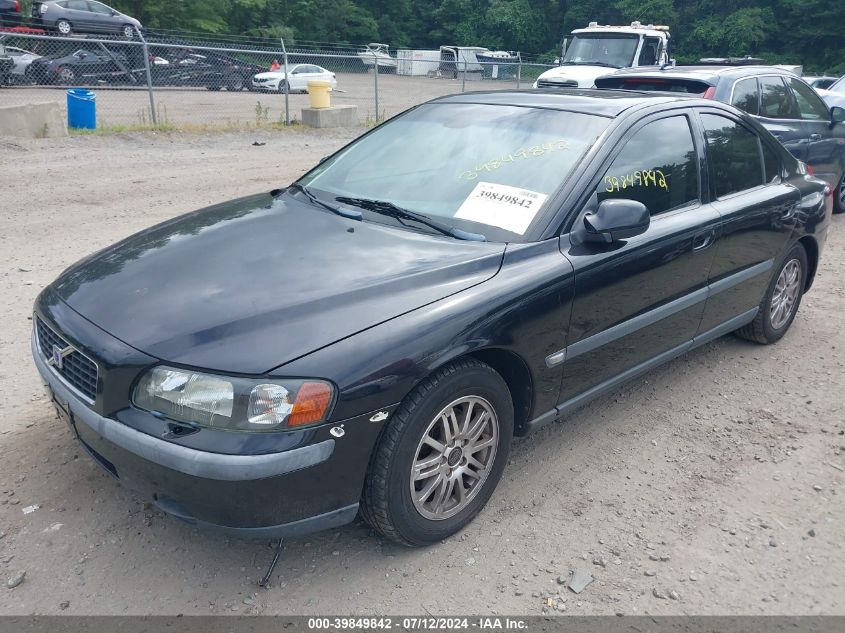 2003 Volvo S60 2.4 VIN: YV1RS61T132271004 Lot: 39849842