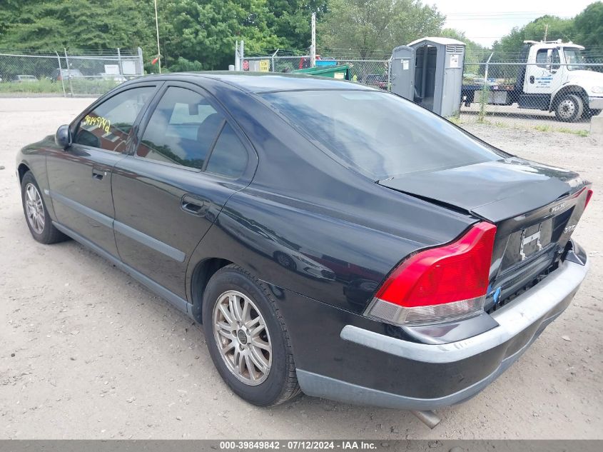 2003 Volvo S60 2.4 VIN: YV1RS61T132271004 Lot: 39849842