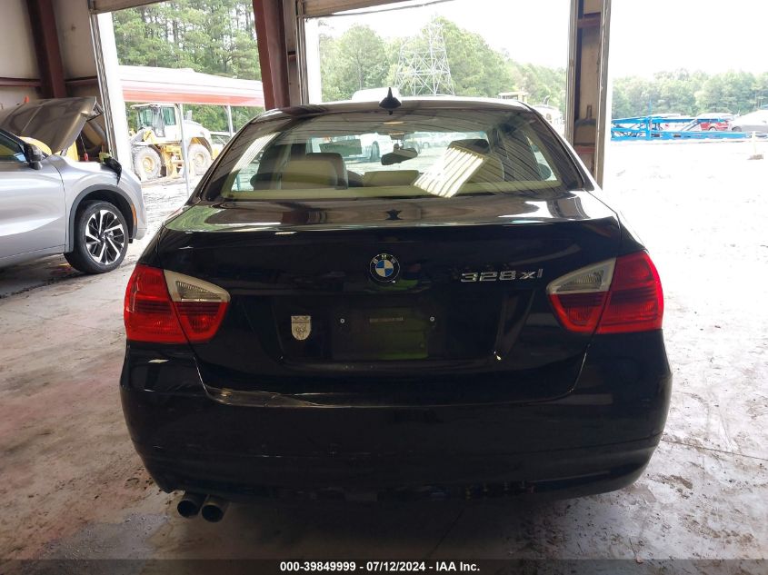 2007 BMW 328Xi VIN: WBAVC93517KX54660 Lot: 39849999