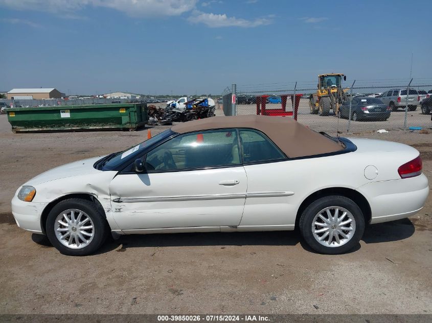 2003 Chrysler Sebring Lxi VIN: 1C3EL55T73N513304 Lot: 39850026