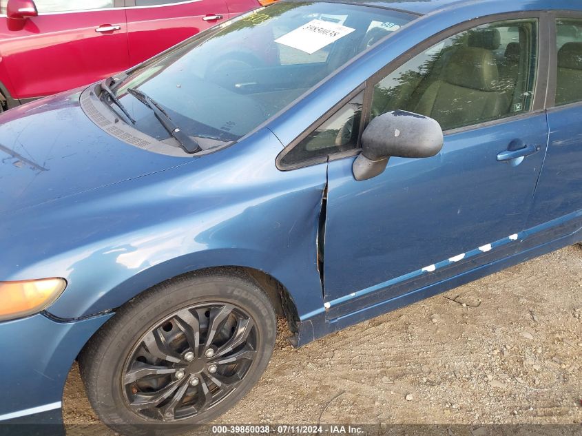 2008 Honda Civic Lx VIN: 1HGFA165X8L093668 Lot: 39850038