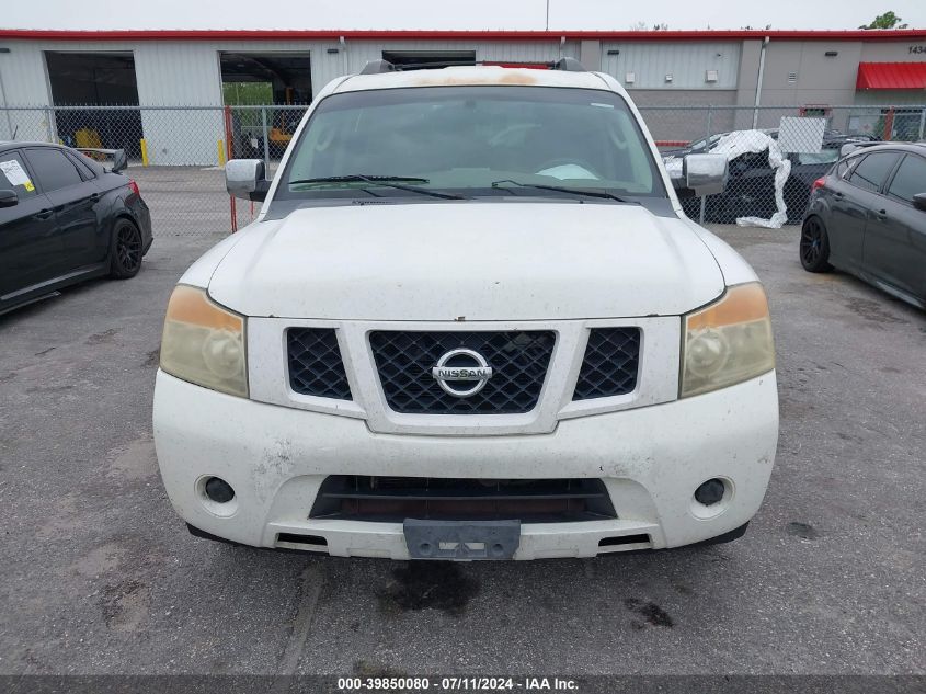 2008 Nissan Armada Se VIN: 5N1BA08D98N605352 Lot: 39850080