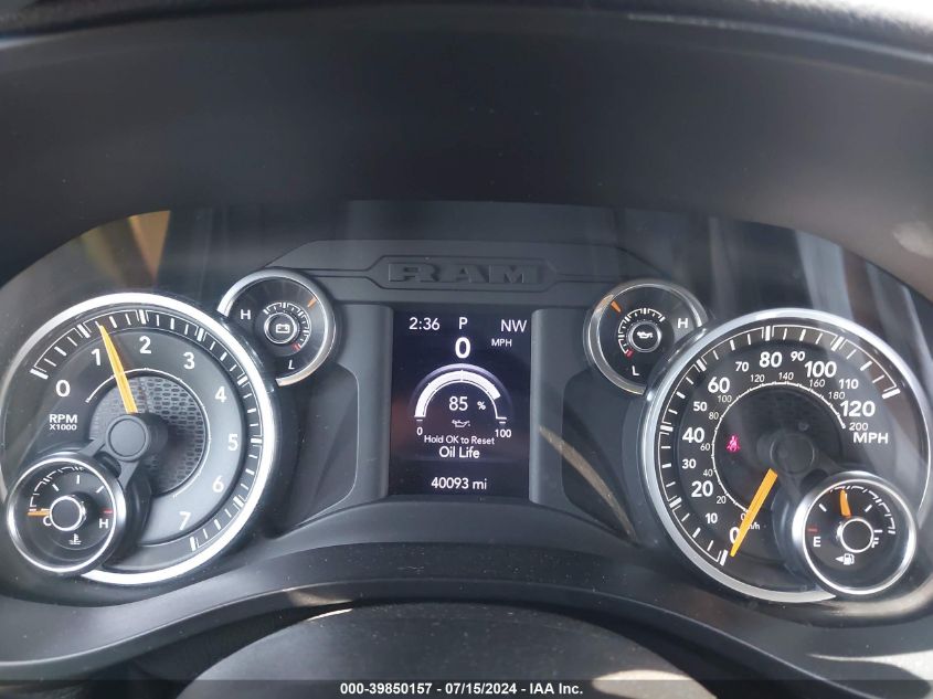 2021 Ram 1500 Big Horn 4X2 5'7 Box VIN: 1C6RREFG2MN709236 Lot: 39850157