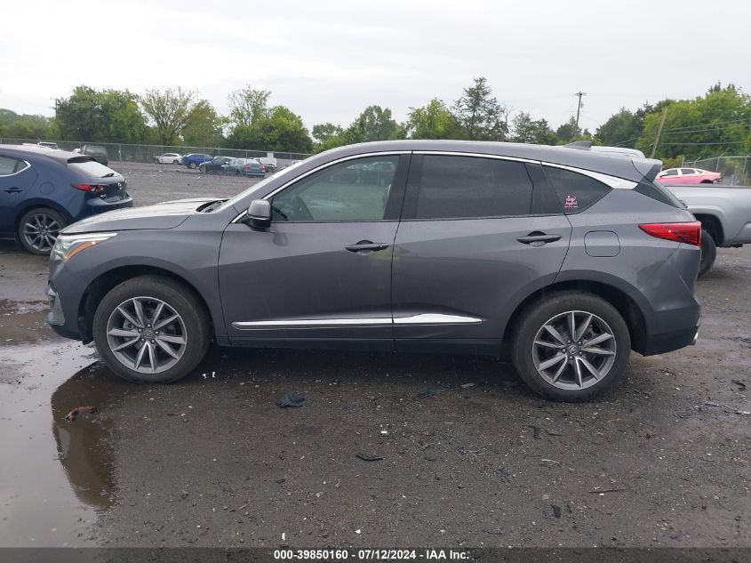 2020 Acura Rdx Technology VIN: 5J8TC1H59LL000190 Lot: 39850160