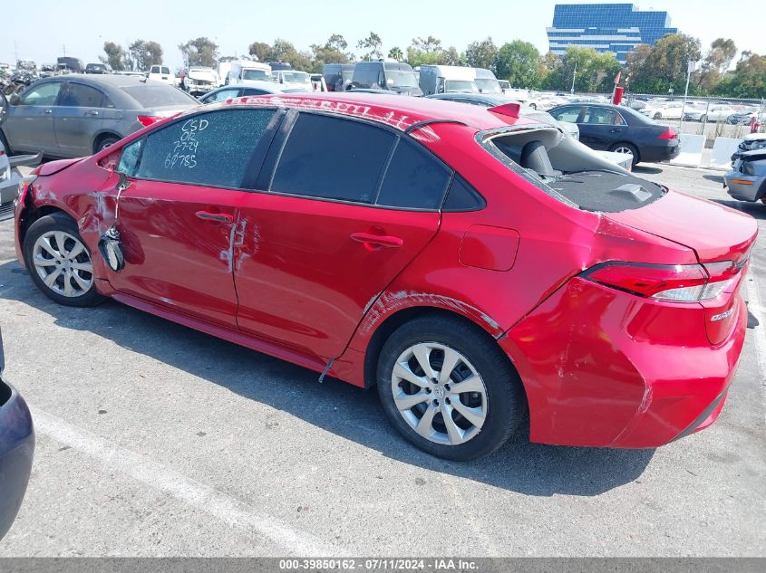 2021 Toyota Corolla Le VIN: 5YFEPMAE7MP238202 Lot: 39850162