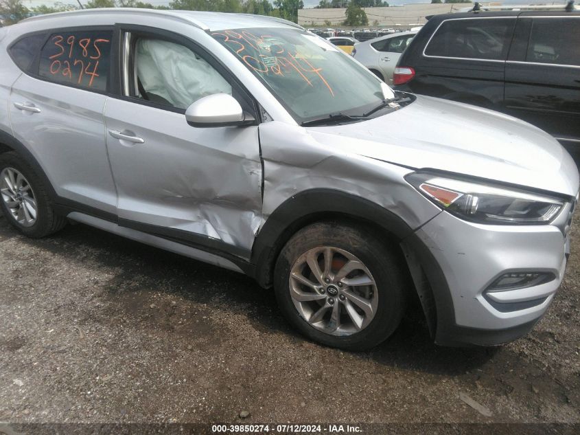 2017 Hyundai Tucson Limited/Sport And Eco/Se VIN: KM8J3CA44HU588483 Lot: 39850274