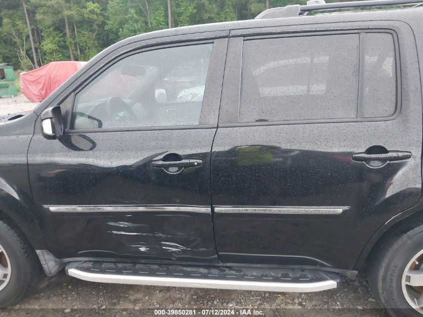 2011 Honda Pilot Touring VIN: 5FNYF3H94BB037756 Lot: 39850281