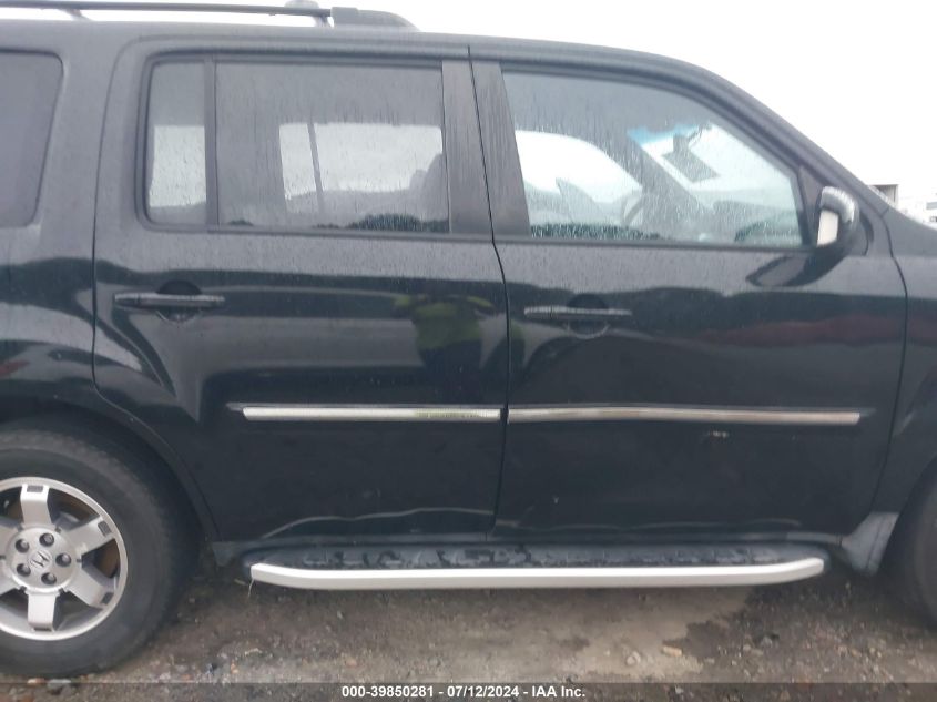 2011 Honda Pilot Touring VIN: 5FNYF3H94BB037756 Lot: 39850281