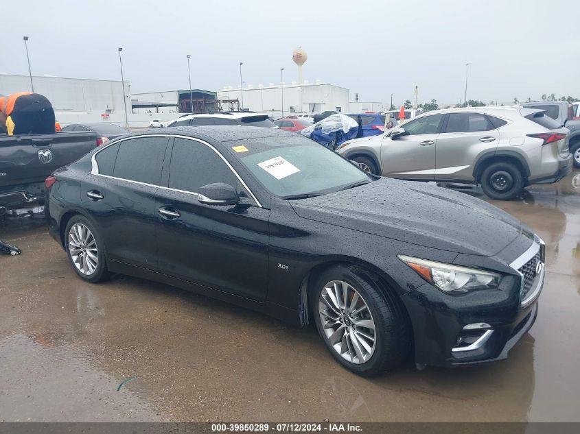 2018 Infiniti Q50 3.0T Luxe VIN: JN1EV7AP2JM590291 Lot: 39850289