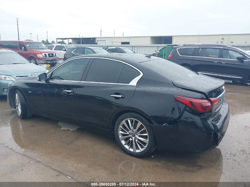 2018 Infiniti Q50 3.0T Luxe VIN: JN1EV7AP2JM590291 Lot: 39850289