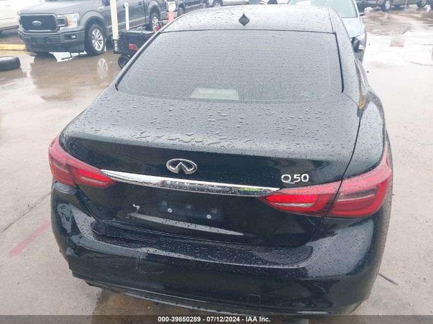 2018 Infiniti Q50 3.0T Luxe VIN: JN1EV7AP2JM590291 Lot: 39850289