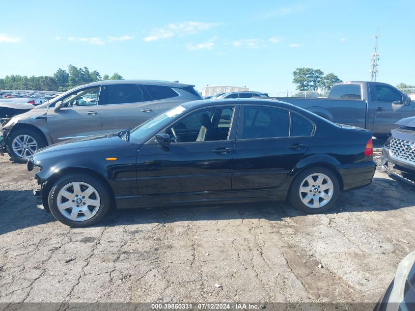 2005 BMW 325I VIN: WBAET37425NJ89961 Lot: 39850331