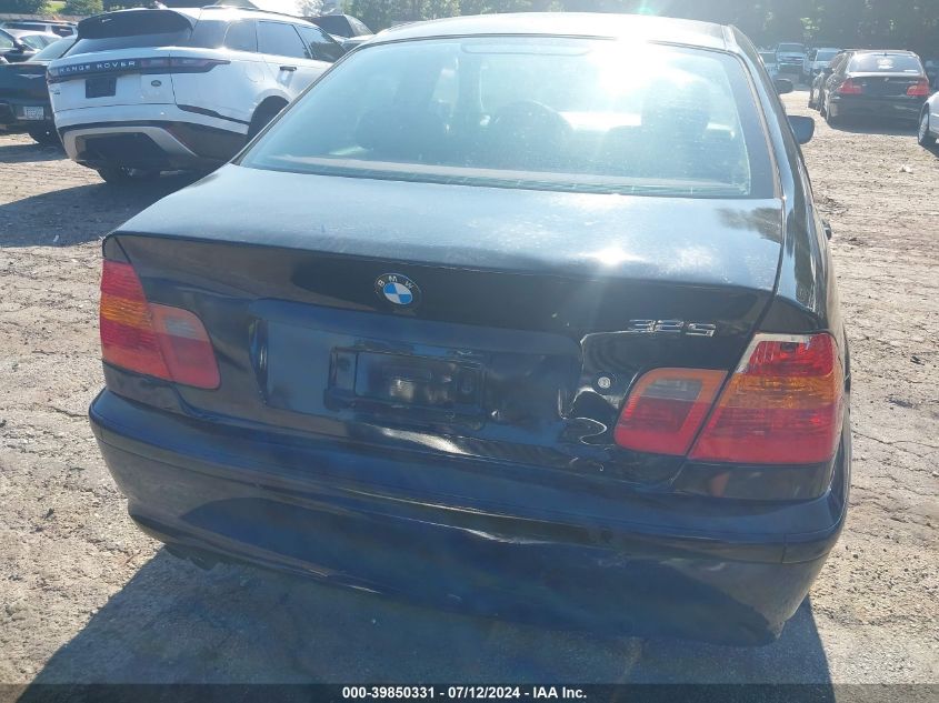 2005 BMW 325I VIN: WBAET37425NJ89961 Lot: 39850331