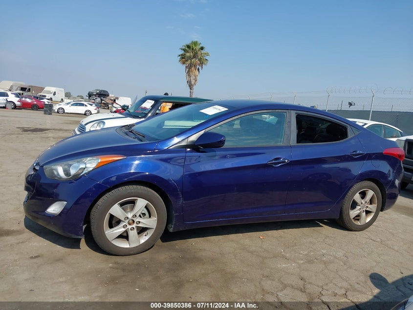 2012 Hyundai Elantra Gls VIN: 5NPDH4AE3CH122385 Lot: 39850386