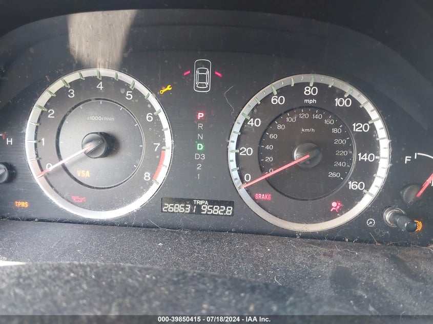 2009 Honda Accord 2.4 Ex-L VIN: 1HGCP26889A010236 Lot: 39850415