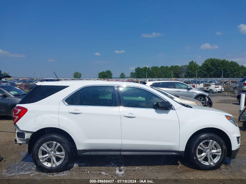 2017 Chevrolet Equinox Ls VIN: 2GNALBEK8H1547204 Lot: 39850437