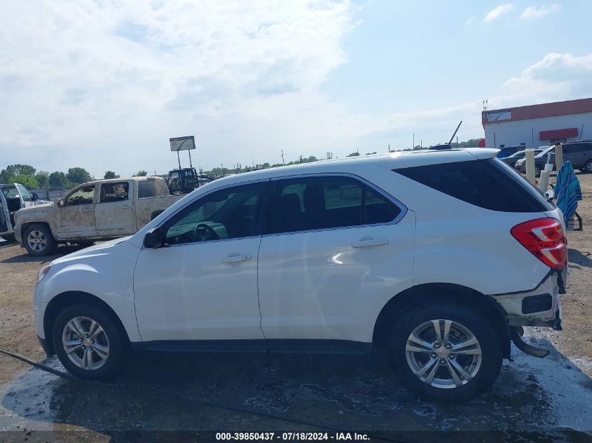 2017 Chevrolet Equinox Ls VIN: 2GNALBEK8H1547204 Lot: 39850437