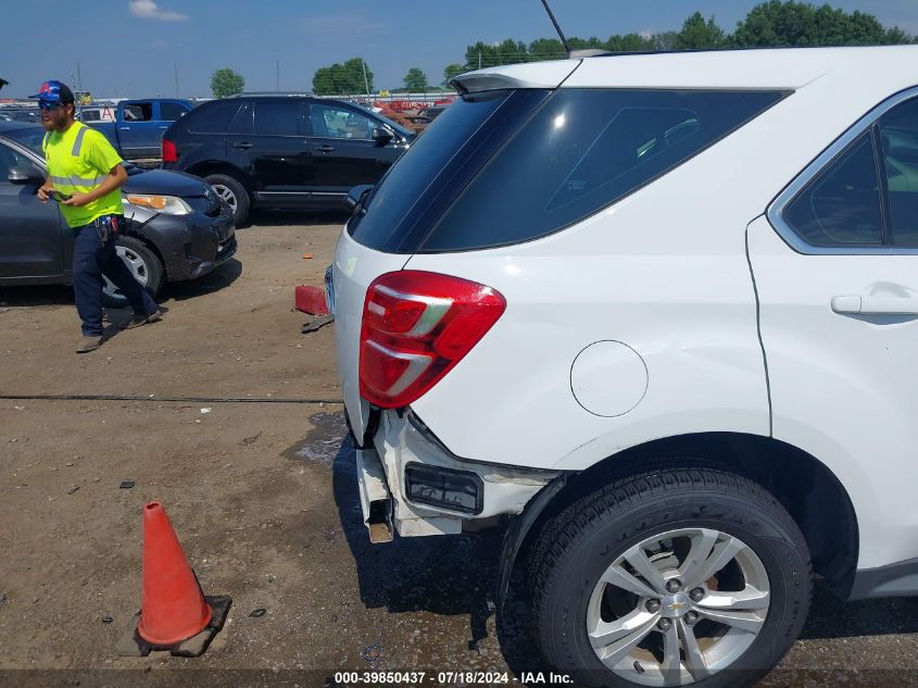 2017 Chevrolet Equinox Ls VIN: 2GNALBEK8H1547204 Lot: 39850437