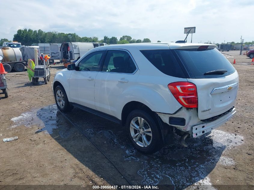 2017 Chevrolet Equinox Ls VIN: 2GNALBEK8H1547204 Lot: 39850437