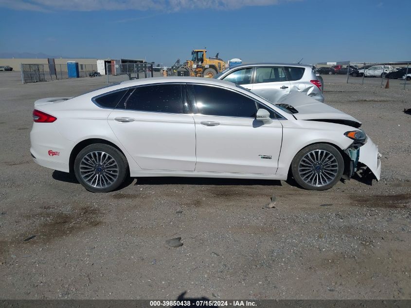 2018 Ford Fusion Energi Platinum/Titanium VIN: 3FA6P0SU4JR176918 Lot: 39850438