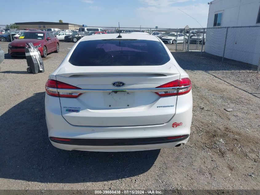 2018 Ford Fusion Energi Platinum/Titanium VIN: 3FA6P0SU4JR176918 Lot: 39850438